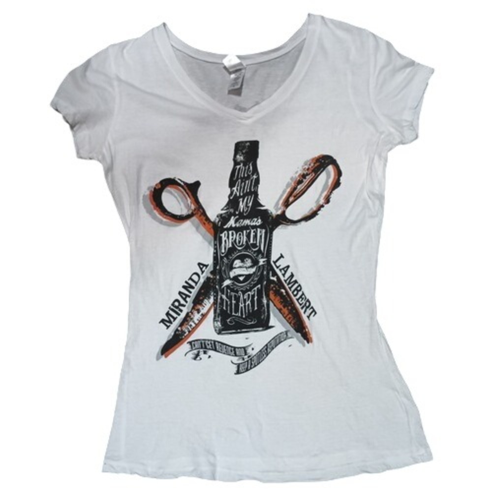 Miranda Lambert This Ain't My Mama's Broken Heart White Womens Medium T-Shirt
